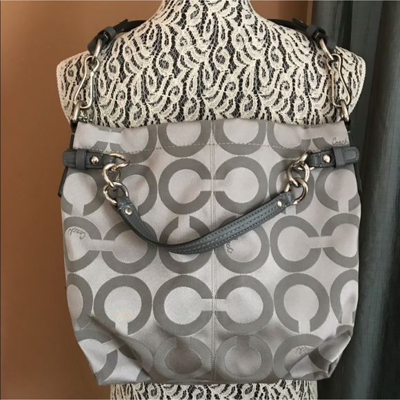 Coach Signature Sateen Brooke Duffle Bag - Picture 2 of 6